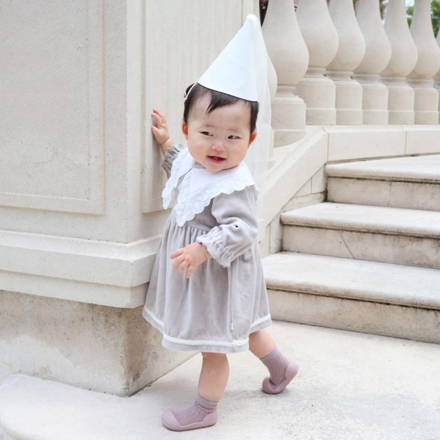 韓国子ども服 おめかしロンパース