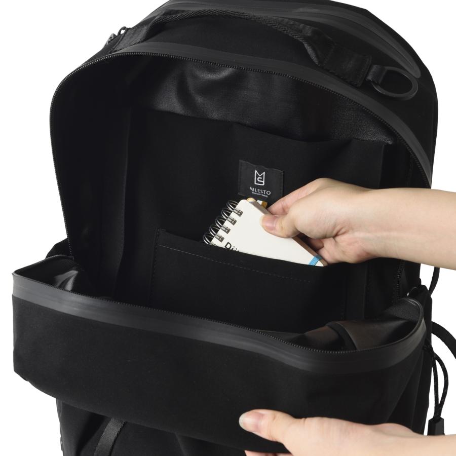 ミレスト MILESTO リュック バッグ バックパック サイド バックル メンズ レディース 撥水 SIDE BUCKLE BACKPACK ブラック MLS843 | MILESTO | 16