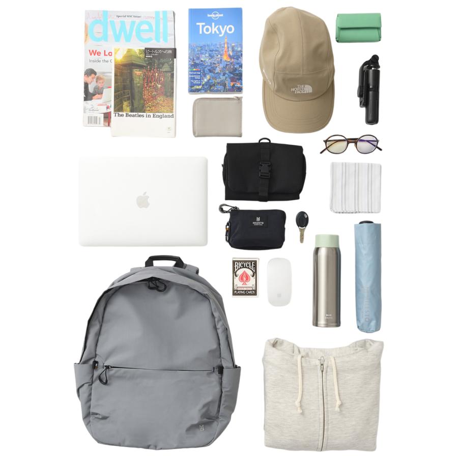 MILESTO ミレスト リュック バッグ TROT バックパック M トロット メンズ レディース 20L 軽量 撥水 防水 ブラック グレー ベージュ 黒 MLS880 | MILESTO | 07