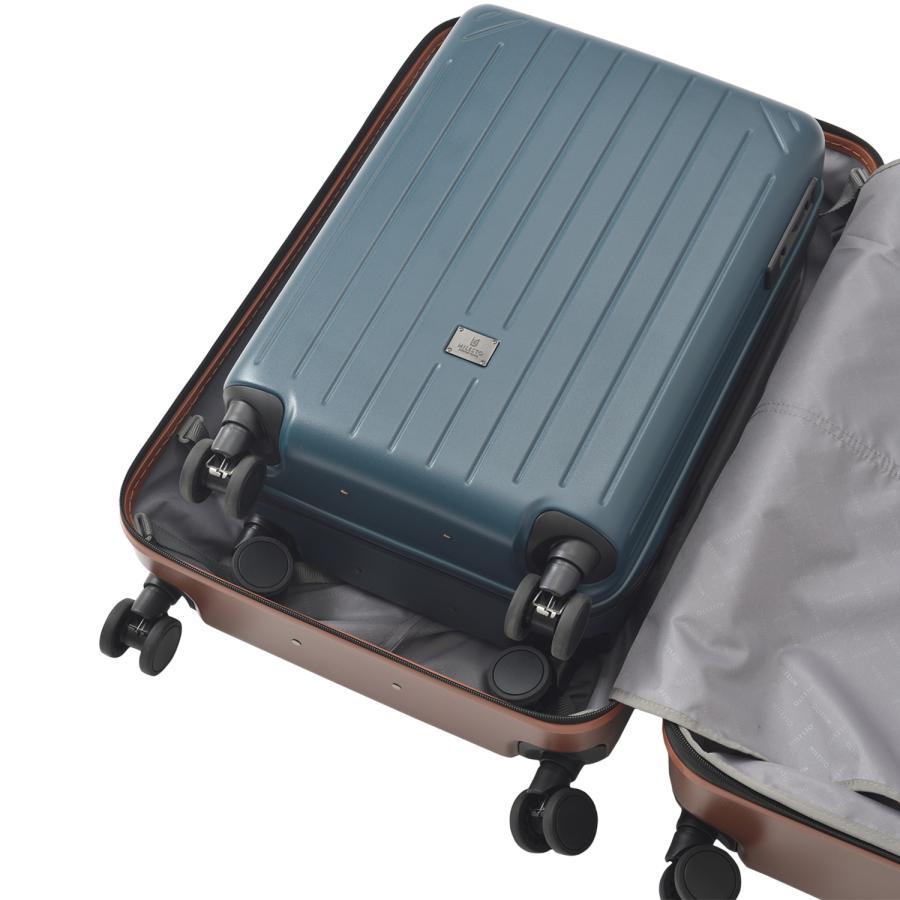 【美品】MILESTO ネイビー キャリーバッグ75L ミレスト MILESTO スーツケース キャリーケース 75L ストッパー