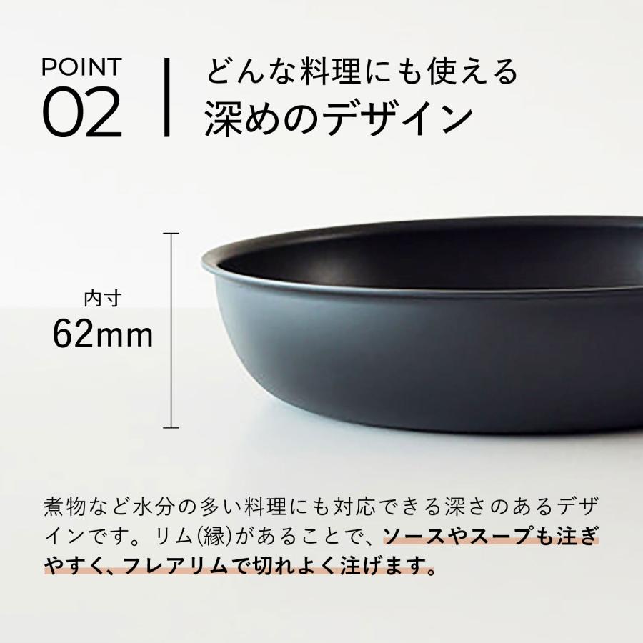 MEYER マイヤー フライパン 28cm ミッドナイト IH ガス対応 MIDNIGHT FRY PAN MNH-P28｜biget｜08