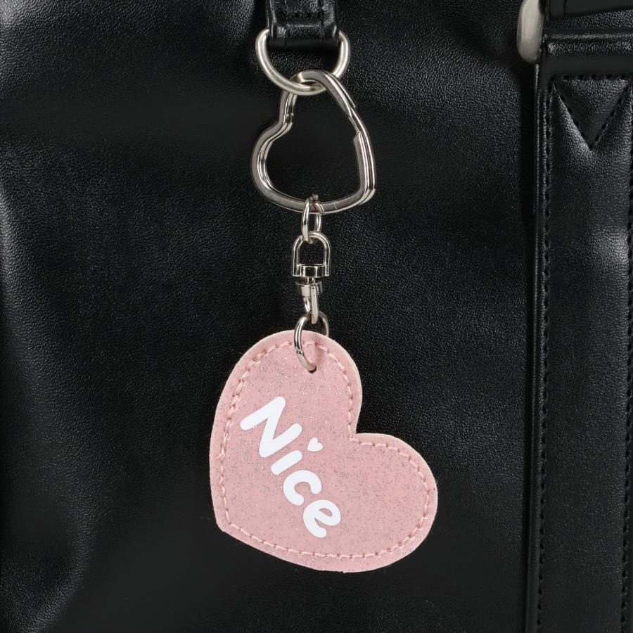 【19日出品削除】スクバ 落書き キーホルダー付き ナイスクラップ NICE CLAUP バック ボストンバッグ スクールバッグ
