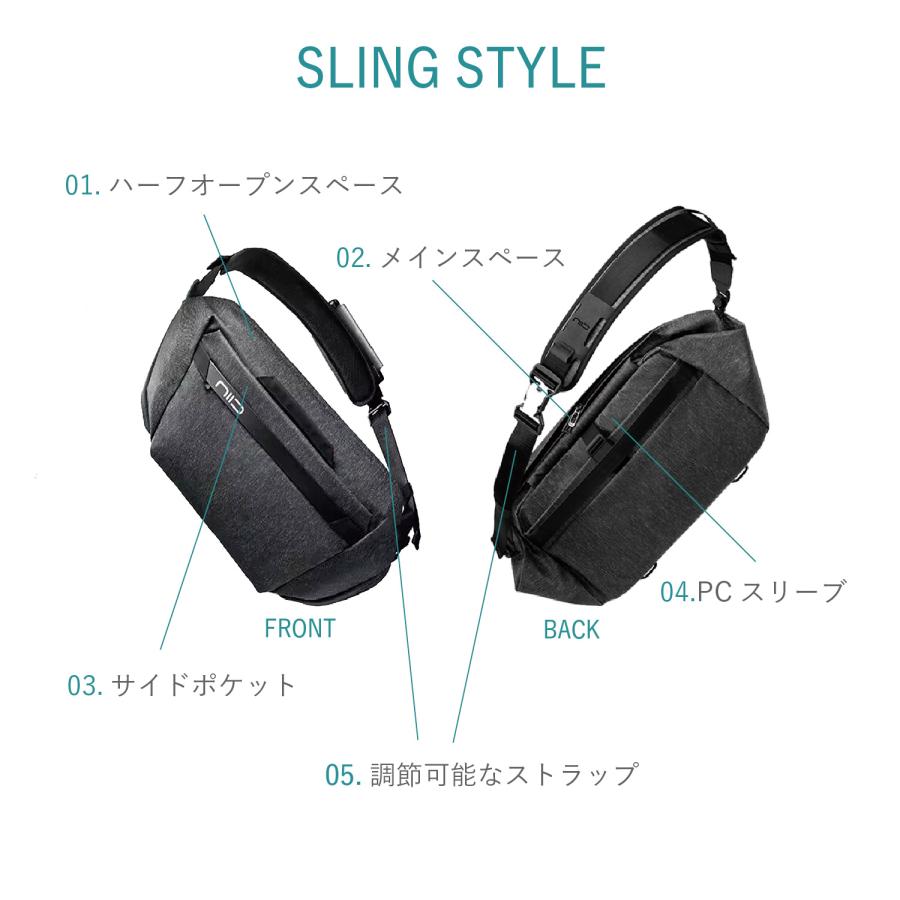 ニード NIID ボストンバッグ ダッフルショルダーバッグ キャッシュ メンズ レディー 13L 36L 大容量 斜めがけ 撥水 | NIID | 05