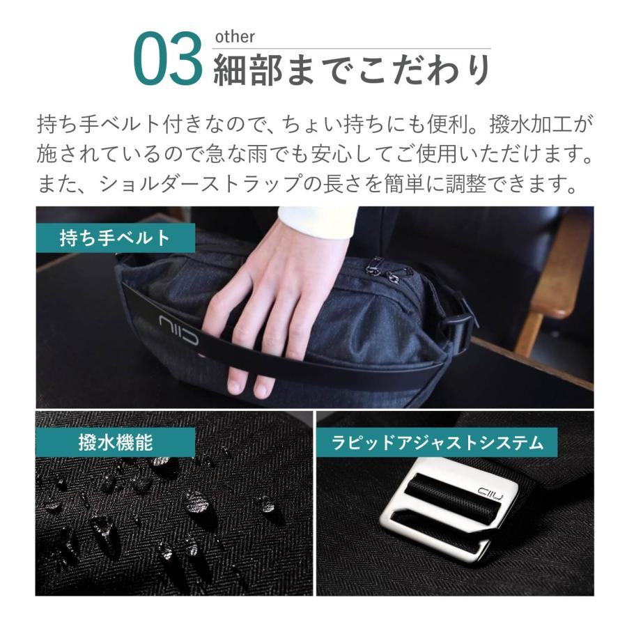 NIID ニード ショルダーバッグ チェストバッグ メンズ レディース 撥水 VIA V1 ブラック ネイビー 黒 ニード NIID ショルダーバッグ チェストバッグ メンズ レディース 撥水