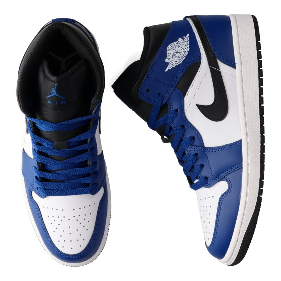 ナイキ] エア ジョーダン 1 ミッド AIR JORDAN 1 MID ブルー/ホワイト 