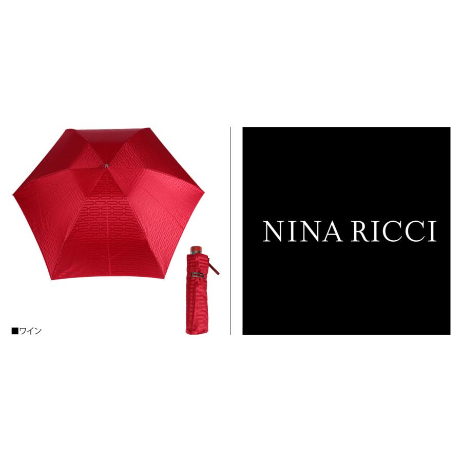NINA RICCI ニナリッチ 折りたたみ傘 雨傘 レディース 軽量 コンパクト 折り畳み 1NR 17001 母の日 母の日｜biget｜08