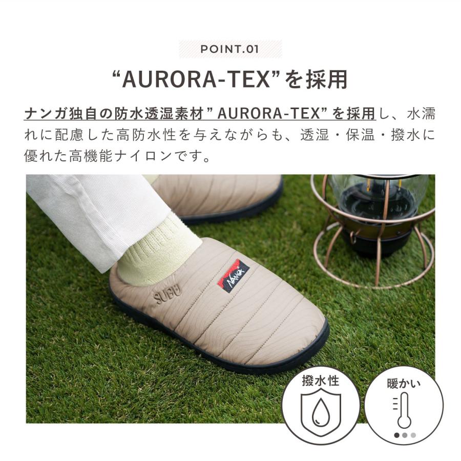 ナンガ スブ NANGA SUBU サンダル スリッポン スリッパ ルームシューズ オーロラ ウィンター メンズ レディース コラボ AURORA WINTER SANDAL NA2243-3E511｜biget｜04