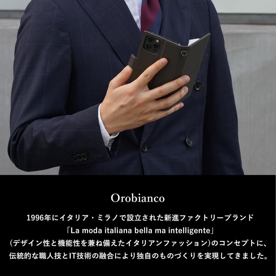 Orobianco オロビアンコ iPhone12 12 Pro ケース スマホ 携帯 手帳型 メンズ レディース PU LEATHER BOOK TYPE CASE｜biget｜10