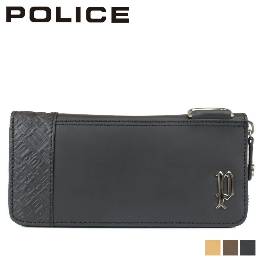 ポリス POLICE 財布 長財布 メンズ ラウンドファスナー レザー CIRCUIT ROUND WALLET PA-6104 POLICE（ポリス） 長財布 メンズ ラウンドファスナー レザー CIRCUIT