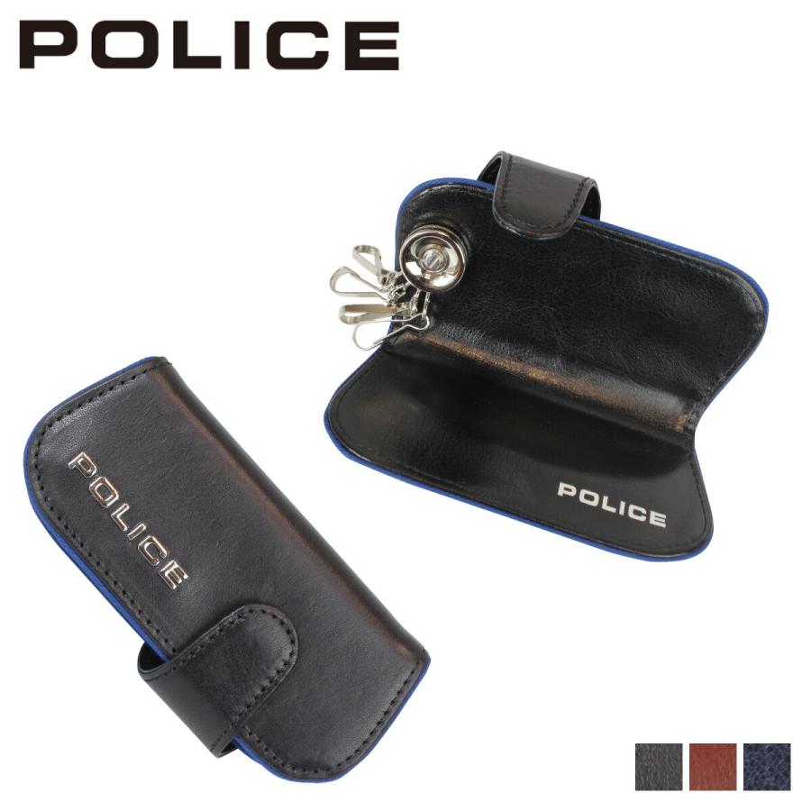 ポリス POLICE キーケース キーホルダー メンズ 4連 レザー TERAIO KEY CASE ブラック ネイビー ダーク ブラウン 黒 PA-58003 POLICE（ポリス） キーケース キーホルダー メンズ 4連 レザー TERAIO