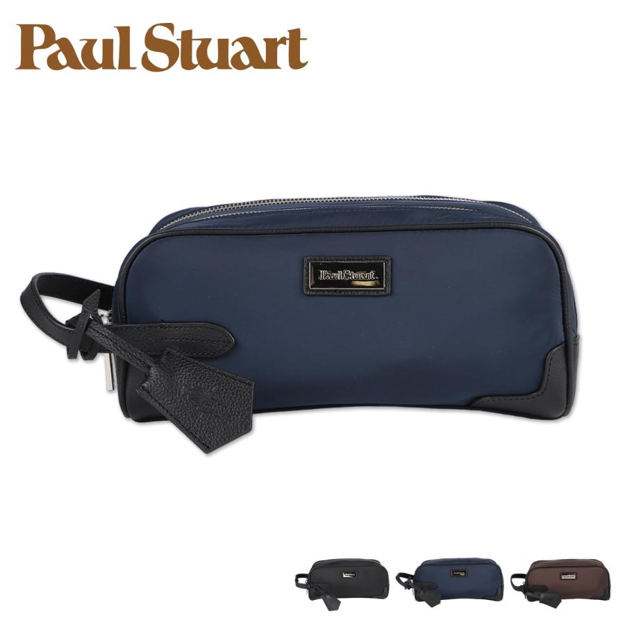 Paul Stuart ポールスチュアート　クラッチバッグ　ネイビー　紺色 Paul Stuart ポールスチュアート クラッチバッグ ネイビー 紺色