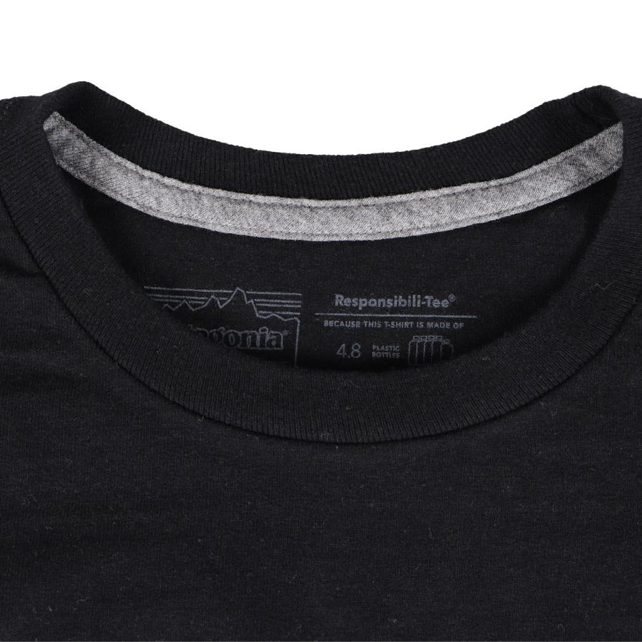 patagonia パタゴニア Tシャツ 半袖 メンズ レディース FITZ ROY HORIZONS RESPONSIBILI TEE ブラック ホワイト グレー 黒 白 38501｜biget｜07