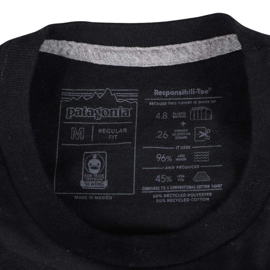 patagonia パタゴニア Tシャツ 半袖 メンズ レディース FITZ ROY HORIZONS RESPONSIBILI TEE ブラック ホワイト グレー 黒 白 38501｜biget｜08