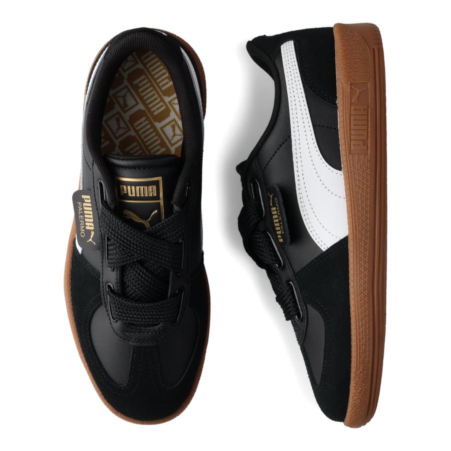 PUMA プーマ スニーカー PALERMO WIDE LACE SD パレルモ ワイド レース BLACK 02109-02 シューズ ブラック ガム レディース PUMA（プーマ） スニーカー パレルモ ワイド レース SD レディース