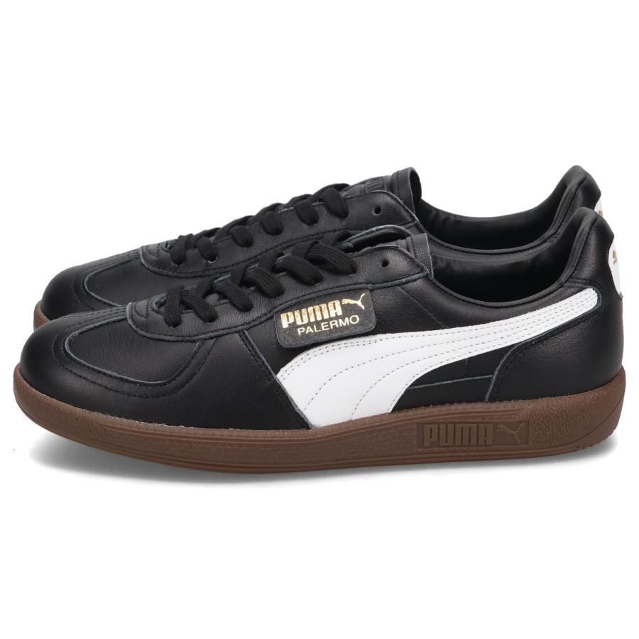 プーマパレルモ　黒 PUMA PALERMO LTH MIJ PUMA BLACK-PUMA WHITE （プーマ パレルモ