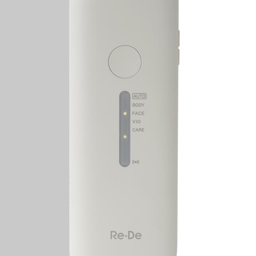 リデ Re・De 脱毛器 vio対応 冷感 冷却 ハイパワー 4段階 家庭用 UVスタンド付き DuoClear IPL 光美容器 ホワイト 白 BR01Aの画像