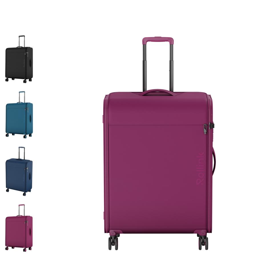 Rollink ローリンク キャリーケース バッグ スーツケース フウトウ メンズ レディース 100L フロントオープン 大型 軽量 FUTO 黒 707 Rollink ローリンク キャリーケース バッグ スーツケース フウトウ