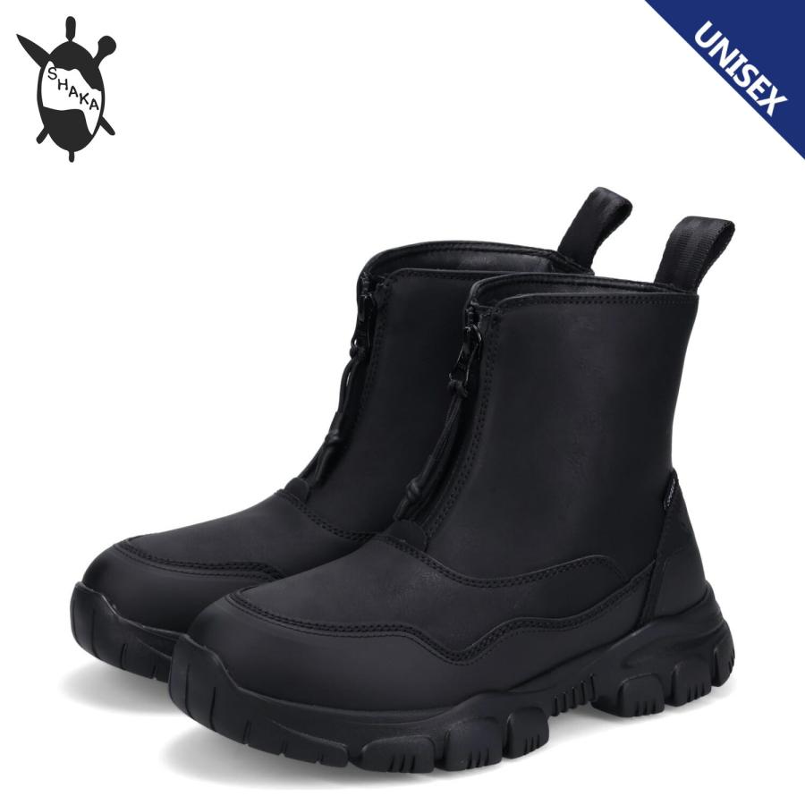 シャカ SHAKA ブーツ フロントジップ トレック ジップ ブーティー メンズ レディース TREK ZIP BOOTIE AT ブラック 黒 433228 shka433228