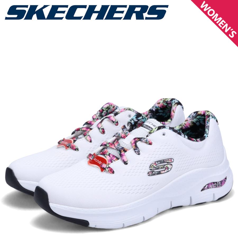 こ*じ様 美品　スケッチャーズ アーチフィット ファーストブロッサム ホワイト SKECHERS スケッチャーズ アーチフィット ファーストブロッサム