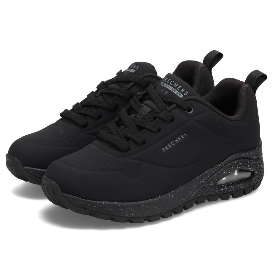 【新品、未使用❣️】SKECHERS ウノ ラギッド スポッテッド 厚底 ブラック SKECHERS スケッチャーズ レディース スニーカー 黒 ウノ