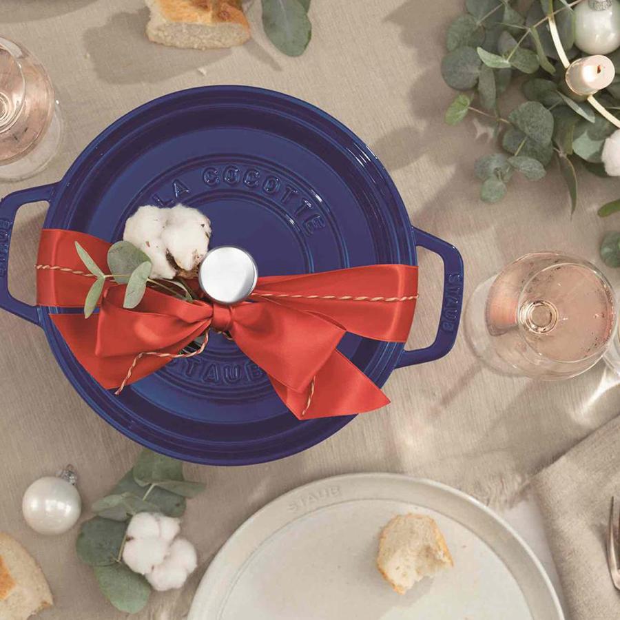 STAUB ホーロー鍋 ブルー22cm STAUB ホーロー鍋 ブルー22cm