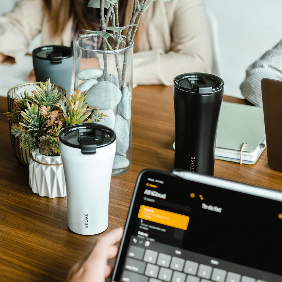 STTOKE ストーク タンブラー ステンレスボトル リユーザブルカップ 355ml Lサイズ 保温 保冷 蓋付き REUSABLE CUP 12OZ 母の日｜biget｜15