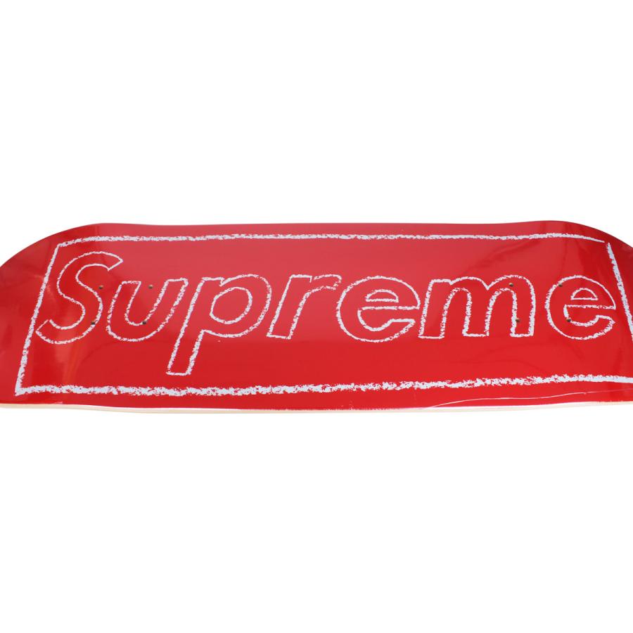 シュプリーム カウズ Supreme KAWS チョークロゴ スケートボード スケートデッキ スケボー 板 コラボ 限定 CHALK SKATEBOARD ブラック レッド 黒｜biget｜06