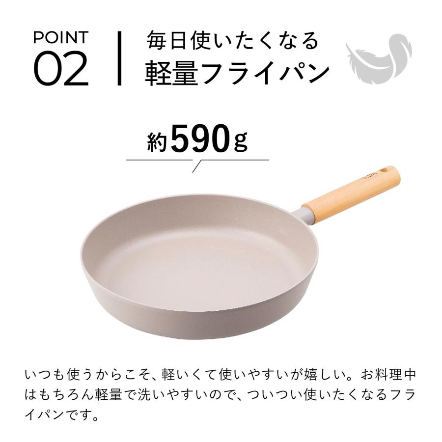 ティーダ TI:DA フライパン 24cm チタン ダイヤモンド Wコーティング ガス IH対応 軽量 FRYING PAN KKN-TD24F | ブランド登録なし | 08