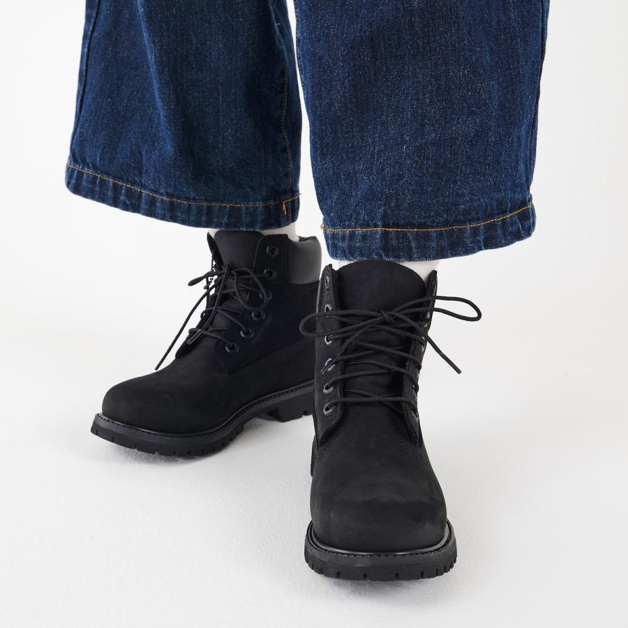 Timberland 8658A ブラックワークブーツ Timberland（ティンバーランド） ブーツ レディース 6インチ WOMENS
