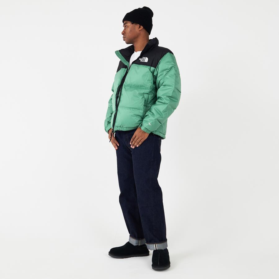 ノースフェイス ヌプシ 700 センターロゴ ダウンジャケット グリーン　ブルー THE NORTH FACE（ザ ノースフェイス） ノースフェイス ダウン