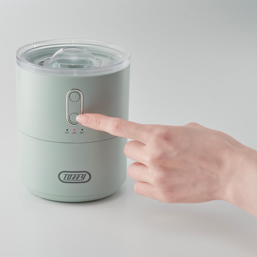 Toffy トフィー 加湿器 450ml 卓上 超音波式 小型 USB充電 タイマー