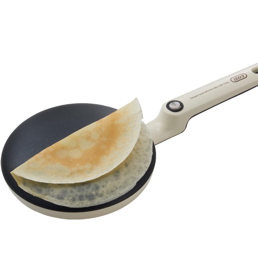 トフィー Toffy クレープメーカー クレープパン ハンディクレープ フッ素加工 軽量 浸すだけ 簡単 電気 CREPE MAKER K