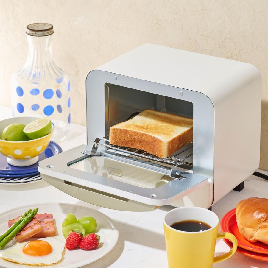 【Toffy】 オーブントースターミニ 食パン1枚焼きホワイト新品未開封品 Toffy トフィー トースター オーブントースターミニ 1枚焼き 卓上 小型