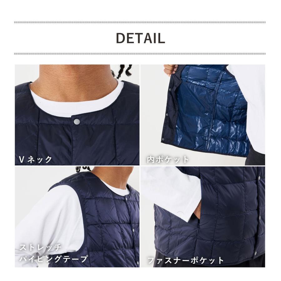 TAION（タイオン） インナーダウン ベスト ジレ アウター ベーシック