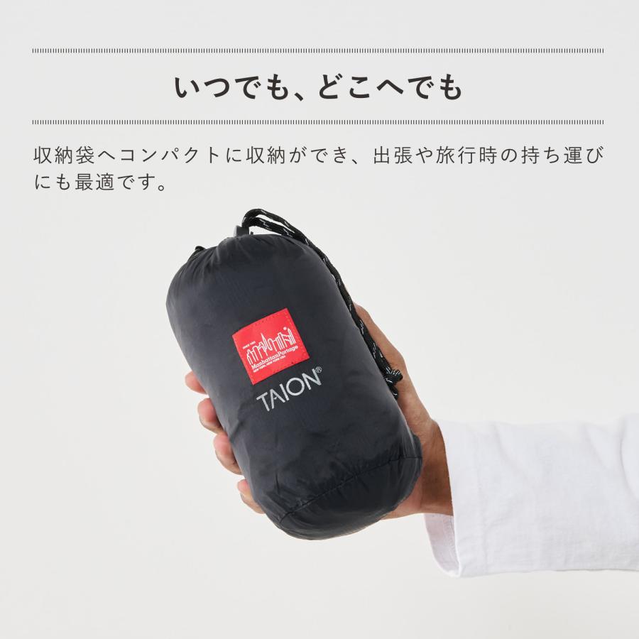 Manhattan Portage×TAION ブラック インナーダウン M TAION（タイオン） マンハッタンポーテージ TAION Manhattan Portage