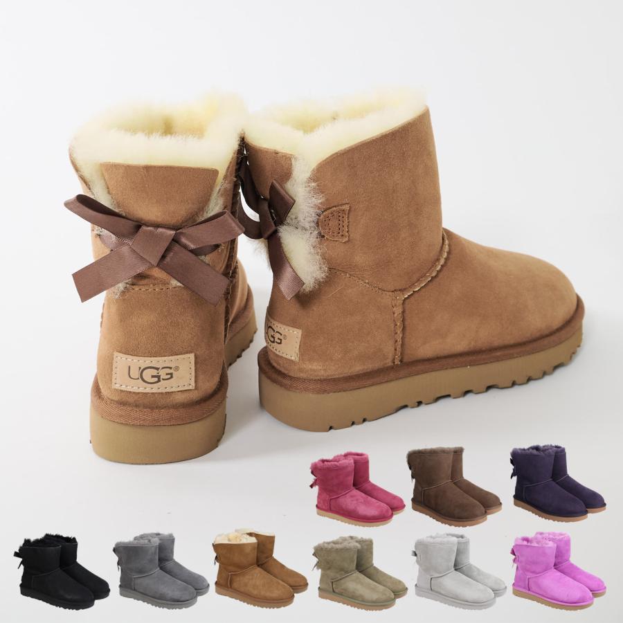 UGG アグ ムートンブーツ リボンミニベイリーボウ