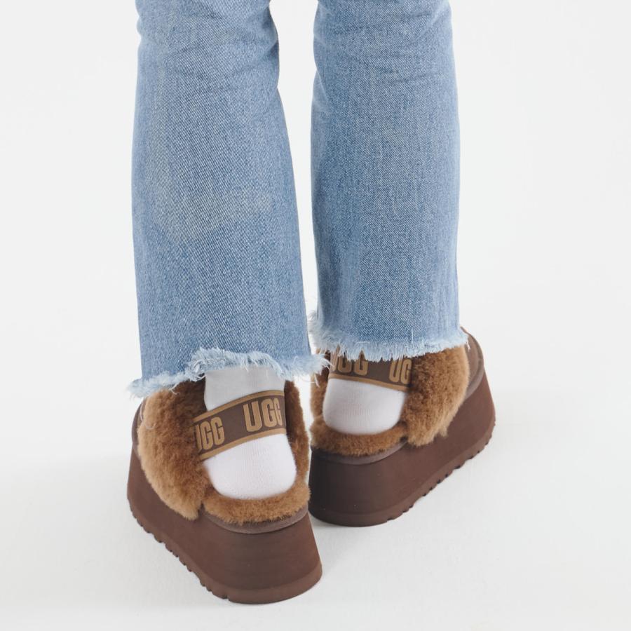 UGG（アグ） サンダル ファー ファンケット レディース 厚底 FUNKETTE
