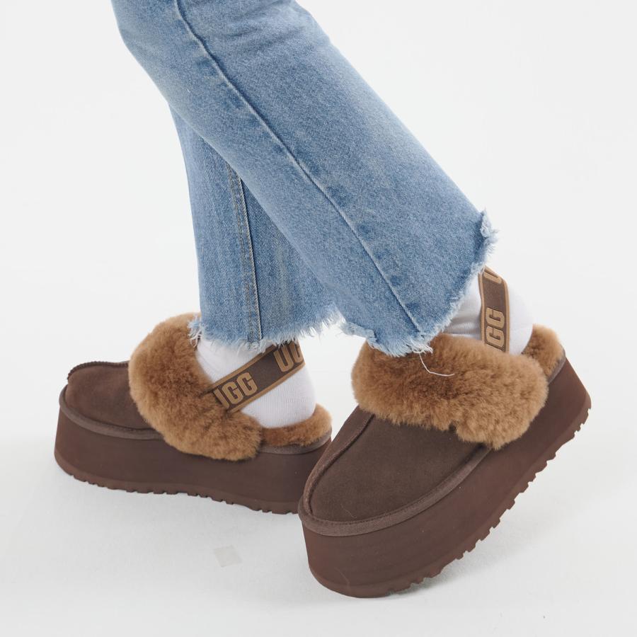 UGG アグ サンダル ファー ファンケット レディース 厚底 UGG アグ サンダル ファー ファンケット レディース 厚底