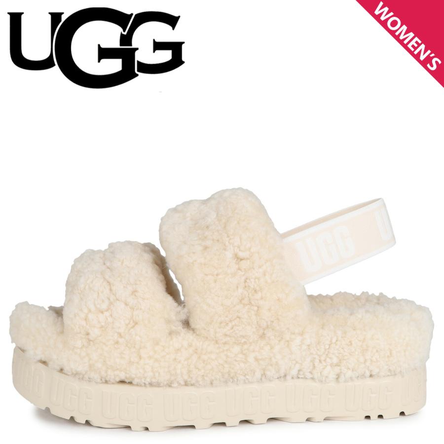 UGG アグ サンダル レディース 厚底 ファー オー フラッフィータ