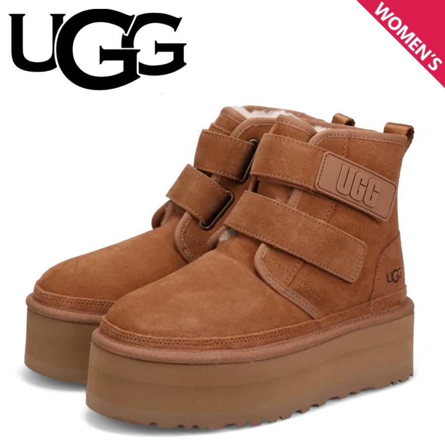 アグ UGG ニューメル プラットフォーム ブーツ ムートンブーツ レディース 厚底 W NEUMEL PLATFORM ブラウン