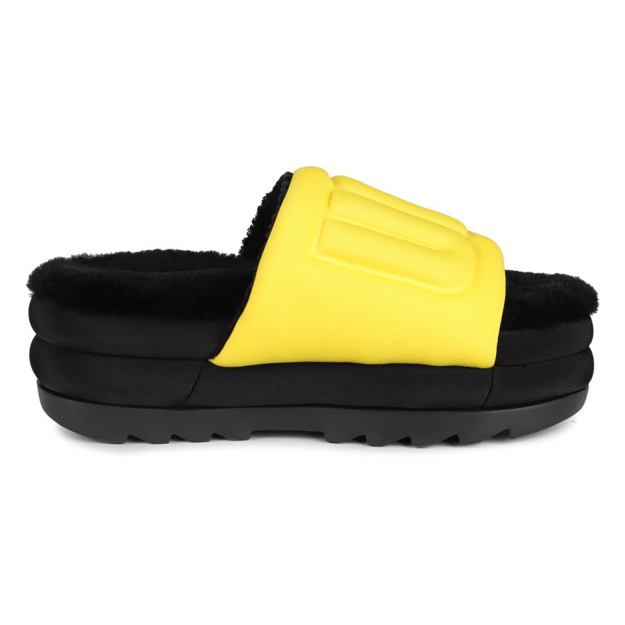 UGG 厚底 MAXI GRAPHIC SLIDE イエロー