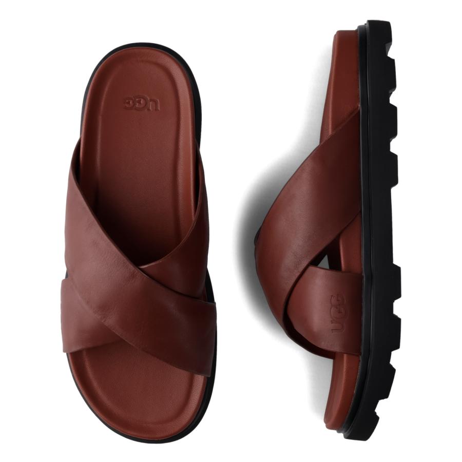 ugg サンダル ブラウン スライドサンダル UGG アグ サンダル スライドサンダル キャップトレイル