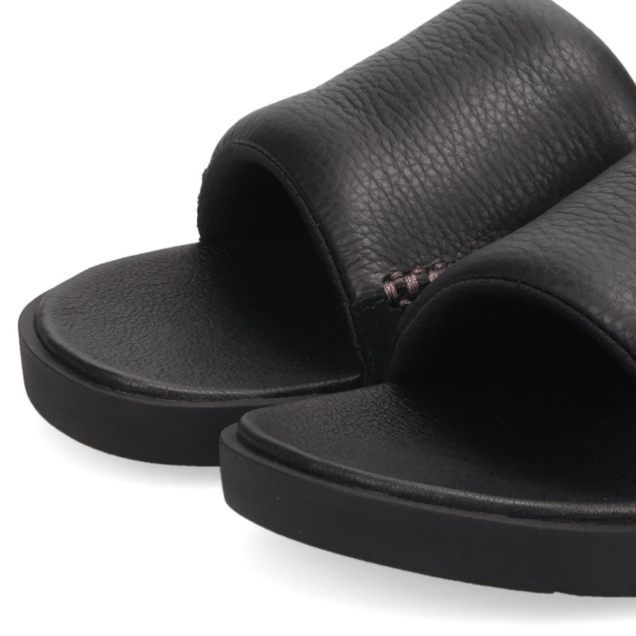 【UGG】サンダル　美品　黒27cm シーサイド II スライド リゾート UGG アグ サンダル メンズ レザー スライドサンダル SEASIDE II