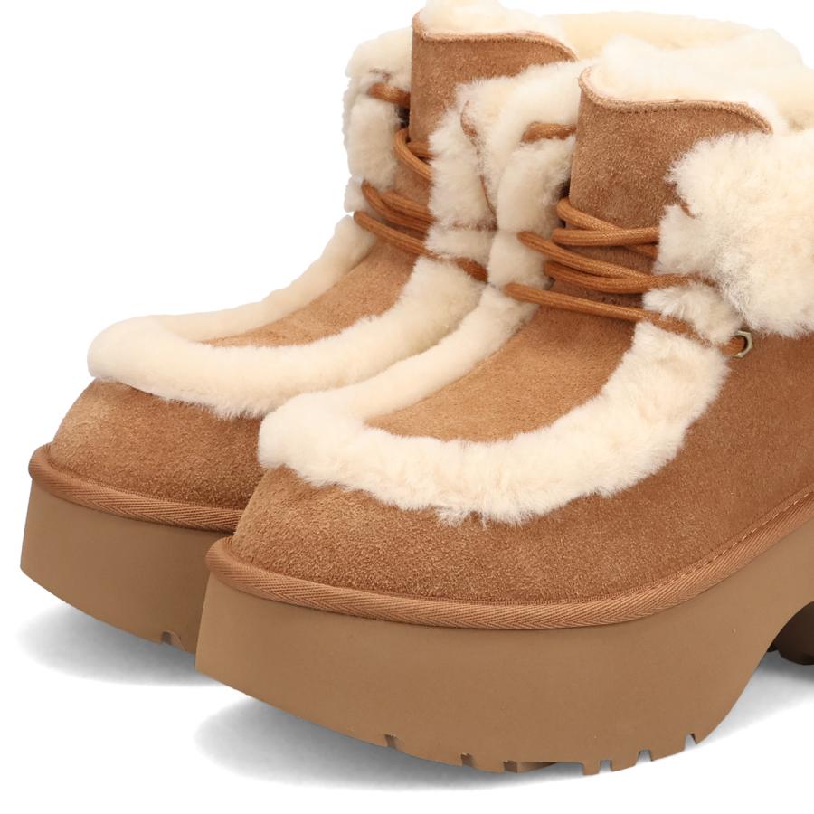 値下げ⭐︎【新品未使用】UGG ムートンブーツ　ガーネット UGG（アグ） ブーツ ムートンブーツ エスミー レース アップ