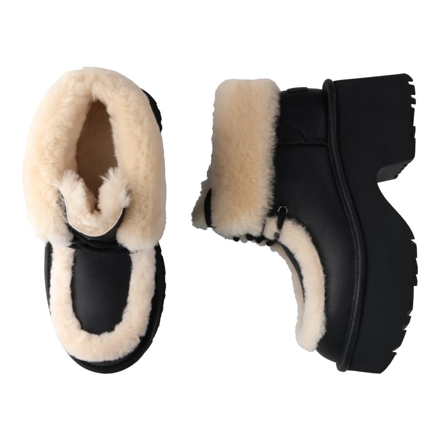 UGG アグ ブーツ ムートンブーツ エスミー レザー レース アップ レディース 厚底 ESMEE LEATHER LACE UP ブラック 黒 1176110 UGG（アグ） ブーツ ムートンブーツ エスミー レザー レース アップ