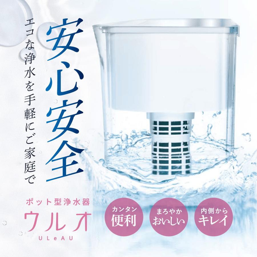 ULeAU（ウルオ） 交換用フィルターカートリッジ 3点セット 浄水器用