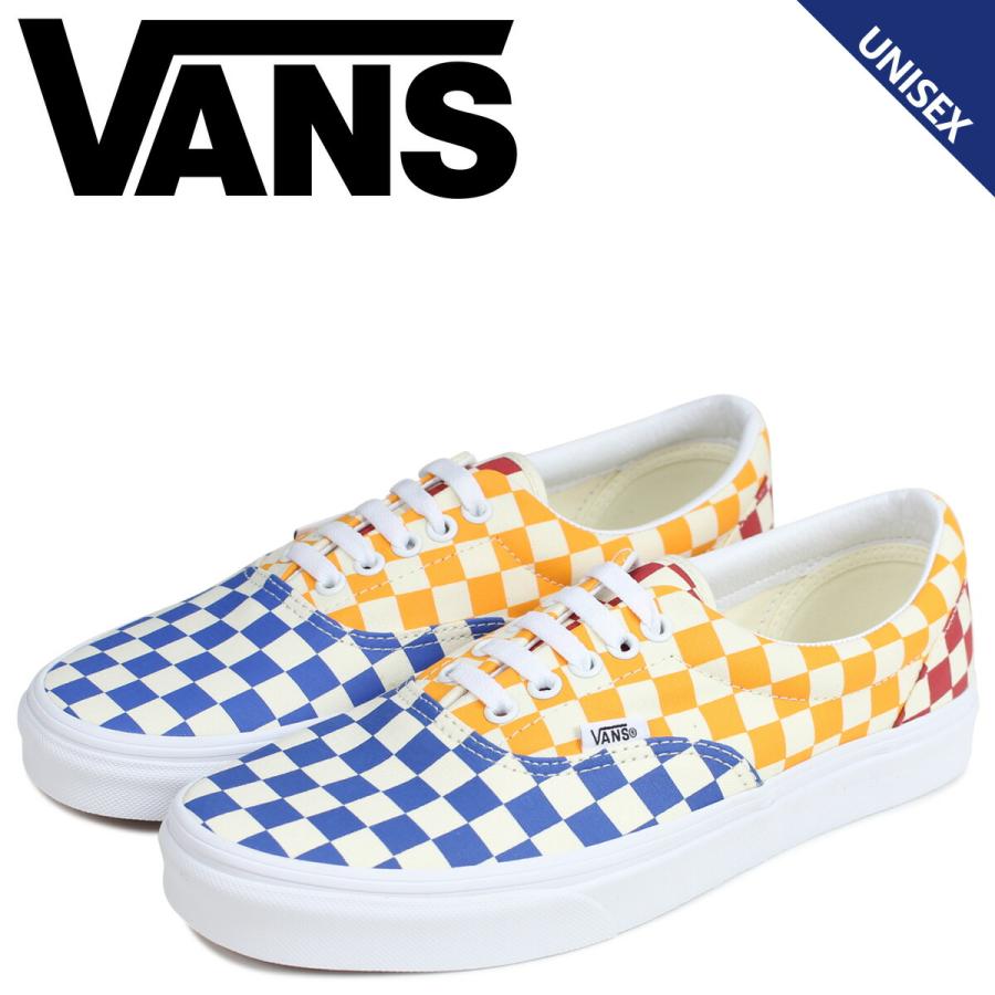 Vans era checkerboard multi true cheap white