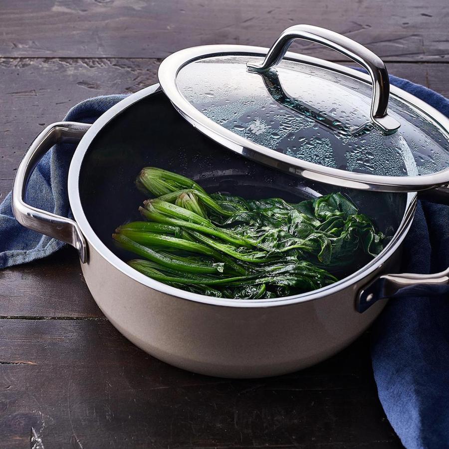 ヴェーエムエフ WMF 鍋 両手鍋 フュージョンテック ミネラル ローキャセロール 20cm IH対応 LOW CASSEROLE W0514595290の画像