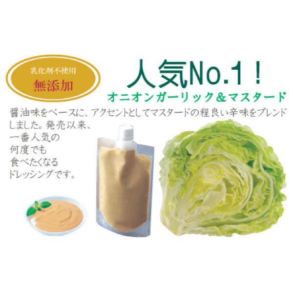 野菜が美味しいディップ風ドレッシング　　オニオンガーリック＆マスタード 200ml×3本セット　手作り無添加｜bigfoota-shop｜06