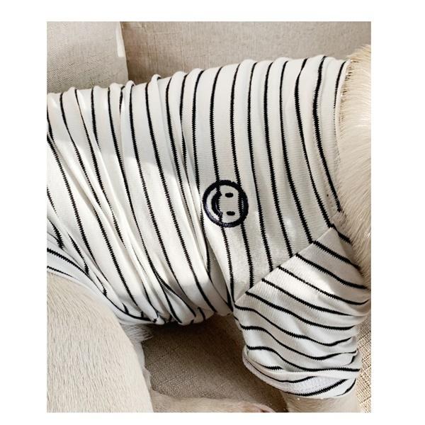 ペットとお揃い 犬用 猫用 服 ボーダー 動物用Sサイズ 人間用フリーサイズ ホワイト ブルー ピンク かわいい 部屋着 一緒にお散歩 送料込み |  | 15